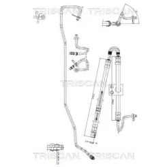 Hidraulikus Cső, Kormányzás Ford Galaxy Ii 06-15/S-Max 06-14/Mondeo Iv 07-15 - TRISCAN (851616048)