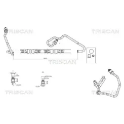 Cső Szervó Opel Astra G/Astra H/Zafira A/Zafira B - TRISCAN (851624002)