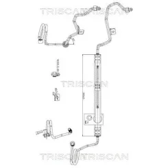 Cső Szervó Vw Passat B5 2,8 V6 96-00, Audi A4 2,4-2,8 96-01 - TRISCAN (851629073)