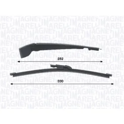 Törlőkarkészlet, Szélvédő Tisztítás 330Mm Db Cla,Glc 01.15-06.22 Hátsó - MAGNETI MARELLI (WRQ0456)