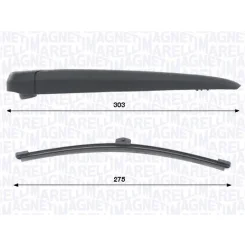 Törlőkarkészlet, Szélvédő Tisztítás 275Mm Db Klasa E 01.16-10.23 Hátsó - MAGNETI MARELLI (WRQ0462)