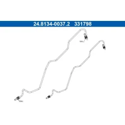 Fékvezeték Vw T. Polo 1,0-1,6 09-20 Jobb - ATE (24.8134-0037.2)