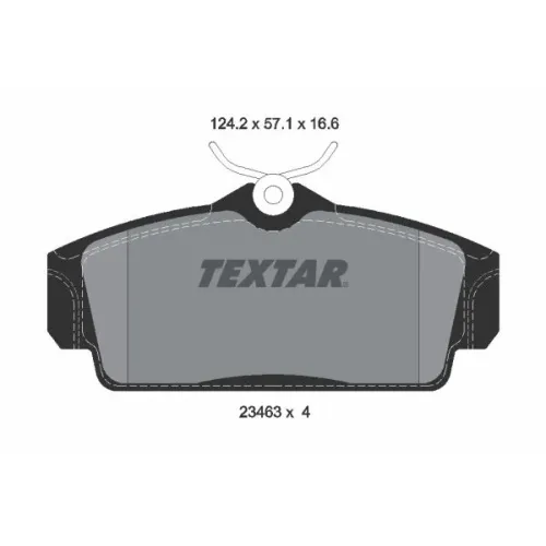 Fékbetét Készlet, Tárcsafék - TEXTAR (2346302)