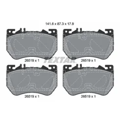 Fékbetétkészlet, Tárcsafék Db P. C236/W206/S214 1,5-3,0 21- - TEXTAR (2651901)