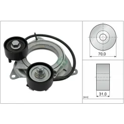 Szíjfeszítő, Hosszbordás Szíj Bmw 3,0 Mild-Hybrid - Schaeffler INA (534101110)