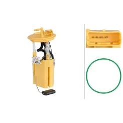 Üzemanyag-Ellátó Egység Fiat Panda 1.3D 06- - HELLA (8TF358305-061)