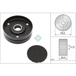 Szíjtárcsa/Vezetőgörgő, Hosszbordás Szíj Vw 2,5Tdi - Schaeffler INA (531105510)