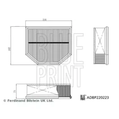 Légszűrő Audi A5,A6 07.24- - BLUE PRINT (ADBP220223)