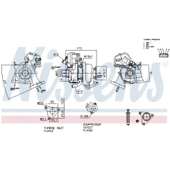 Turbo Fiat 1,3M-Jet 500/Fiorino/Tipo - NISSENS (NIS930018)