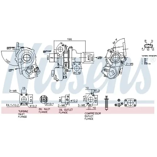 Turbo Ford 1,5 Ecoblue Focus Iv/Tourneo/Transit - NISSENS (NIS93862)