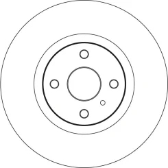 Féktárcsa Fiat P. 124 Spider 1,4 16- - TRW (DF6539)