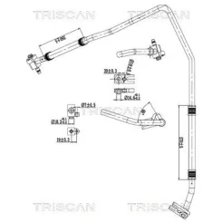 Cső Klíma Fiat - TRISCAN (901015008)