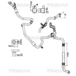 Cső Klíma Fiat, Opel, Renault - TRISCAN (901010040)