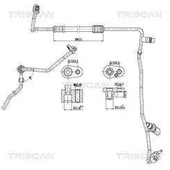 Cső Klíma Vw, Seat, Skoda, Audi - TRISCAN (901029110)