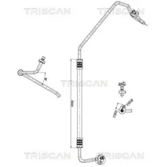 Cső Klíma Dacia - TRISCAN (901025026)