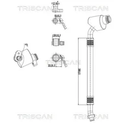 Cső Klíma Vw, Mercedes-Benz - TRISCAN (901029114)