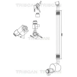 Cső Klíma Vw, Mercedes-Benz - TRISCAN (901029116)