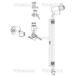 Cső Klíma Vw, Mercedes-Benz - TRISCAN (901029117)