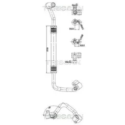 Cső Klíma Vw, Skoda, Audi - TRISCAN (901029136)