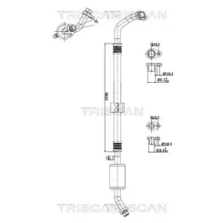 Cső Klíma Dacia - TRISCAN (901025002)