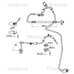Cső Klíma Vw, Audi, Seat, Skoda - TRISCAN (901029067)