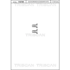 Csavar, Féktárcsa - TRISCAN (8105116011)