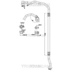 Cső Klíma Audi, Vw, Seat, Skoda - TRISCAN (901029097)