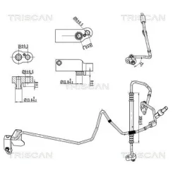 Cső Klíma Vw, Skoda, Audi - TRISCAN (901029111)