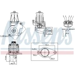 Szelep Egr Renault 1,5Dci - NISSENS (NIS98405)