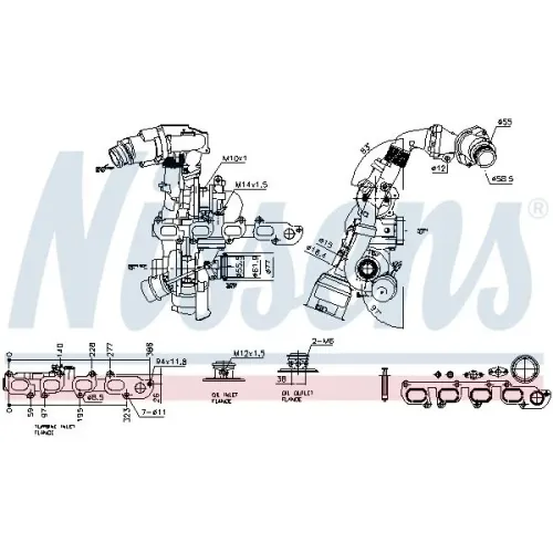 Turbo Vw 2,0Tdi T5/T6 - NISSENS (NIS93516)