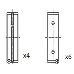 Főtengely Csapágycsésze Peugeot 1.5D/1.6 Std Készlet - FAI AutoParts (BM1054-STD)