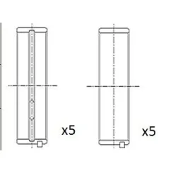 Főtengely Csapágycsésze Db Cla 1.6/1.8 Std Készlet - FAI AutoParts (BM1028-STD)