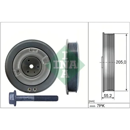Szíjtárcsa Készlet, Forgattyús Tengely - Schaeffler INA (544050620)
