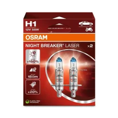 Izzó Night Breaker Laser H1 12V/55W P14,5S +150% 2Szt. (Eko) - ams-OSRAM (OSR64150NL-2HB)