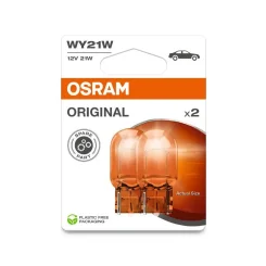 Izzó, Villogó Wy21W W3X16D 12V/21W (Teljesen Üveg) 2Szt. Blister (Eko) - ams-OSRAM (OSR7504-2BL)
