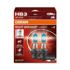 Izzó Night Breaker Laser Hb3 12V/60W P20D +150% 2Szt. (Eko) - ams-OSRAM (OSR9005NL-2HB)