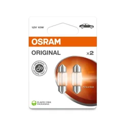 Izzó, Villogó Rurkowa 12V/10W 11X28Mm 12V 12V 2Szt. Blister (Eko) - ams-OSRAM (OSR6438-2BL)