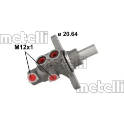 Főfékhenger Smart Forfour/Fortwo 0,9-1,0 14- - METELLI (05-0898MET)