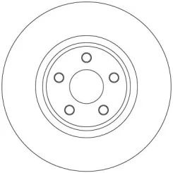 Féktárcsa Ford P. Galaxy/Mondeo/S-Max 1,5-2,0 14-18 - TRW (DF3964S)