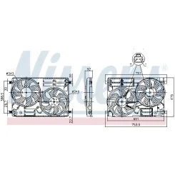 Ventilátor, Motorhűtés Ford Kuga Ii 1,5-2,0 14-19 - NISSENS (NIS850096)