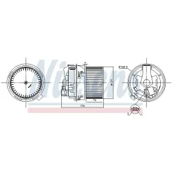 Fúvómotor Dacia Duster 1,0-1,6 17- - NISSENS (NIS87591)