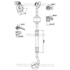 Cső Klíma Ford Ecosport 1.0 13- - TRISCAN (901016024)