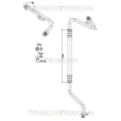 Cső Klíma Citroen C1 1.0 05-14 - TRISCAN (901028075)