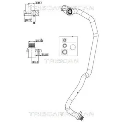 Cső Klíma Ford Fiesta Vi 1.0 12-17 - TRISCAN (901016016)