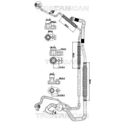 Cső Klíma Ford Transit 12-13 - TRISCAN (901016053)