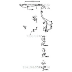 Cső Klíma Citroen C4 1.6 Hdi 06- - TRISCAN (901028049)