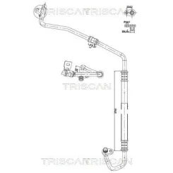 Cső Klíma Citroen Berlingo 18- - TRISCAN (901028067)
