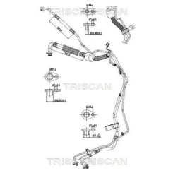Cső Klíma Citroen C3 Aircross 18- - TRISCAN (901028068)
