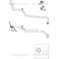 Cső Klíma Ford Fiesta Vi 08-17 - TRISCAN (901016006)