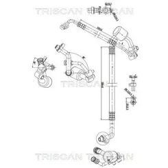 Cső Klíma Opel Zafira C 2.0 Cdti 11- - TRISCAN (901024009)